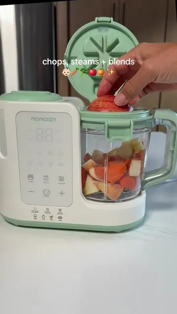 Making homemade baby food has never been this easy. 🥕🥦🍎 The Momcozy Auto Meal Baby Food Maker does everything for you. it chops, steams, and blends fresh ingredients in one machine. Just add your fruits or veggies, press start, and come back to perfectly smooth homemade baby food. If you’re starting baby-led weaning, introducing purees, or looking for an easy way to make fresh baby food at home, this baby food maker is a total game changer. Making your own baby food is more affordable than buying jars and pouches, lets you control every ingredient, and gives your baby fresh, nutritious meals without the extra work. Perfect for busy moms who want healthy baby food without spending hours in the kitchen. #momcozy #babyfoodmaker #homemadebabyfood #babypurees #DealsForYouDays 