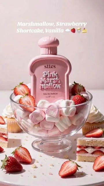 It’s giving strawberry shortcake with marshmallows and whipped cream on top. 😍☁️🍓🍰🧁 #sttes #marshmallowperfume #marshmallowfragrance #gourmandperfume #strawberryshortcakeperfume 