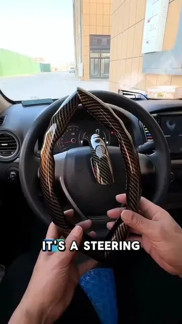 Clean modern design works for sedans, SUVs and trucks 🚙#DealsForYouDays #SteeringWheelCover #UniversalCarFit #TruckMods #SUVAccessories 
