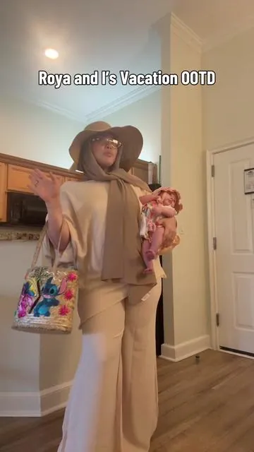 OOTD with my mini me for the Bahamas 🇧🇸 #bahamas #ootd #firsttimemom #tiktokshopsummersale 