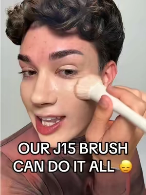 FOUNDATION BRUSH?! 😳 Get all the bang for your buck with our J15 🤎 Shop now on the TT shop! 🛍️ #painted #makeup #tiktok #blush 