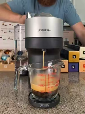 You might have to RUN to snag this deal! Crazy cheap price on the NESPRESSO Vertuo Pop+ Deluxe with voucher for PODS! #nespresso #coffeemaker #coffeeathome #espressomachine #espresso 