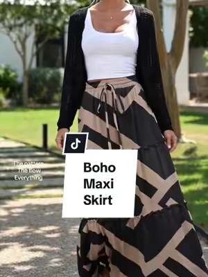 This maxi skirt is one of my favorites. #maxidress #maxi #womensfashion #bohostyle #CapCut 