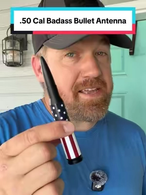 I should have looked at my antennas before purchasing because I really wanted to use this .50 cal bullet antenna. My cousin’s looked so cool and worked well so I just ordered one not realizing I don’t have whip antennas! #antenna #truckaccessories #trucklife #america250 #tiktokshopcreatorpicks 