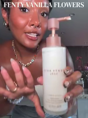 For days you don’t wanna wear a thick, heavy moisturizer 🙂‍↕️ #summermoisturizer #vanillaflowers #fentybeauty #bodymilk #lightweightmoisturizer 