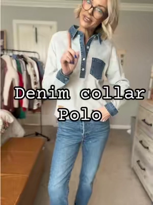 I’m like actually in love with this one @Asvivid Shop  #denim #poloshirt #womensfashion #casualstyle #outfitideas 