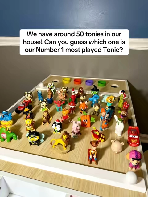 … we have dozens of them! But their number one favorite and most played Tonie is Jack Skellington from the Nightmare Before Christmas. This tonies character plays 3 songs and tells the story! 