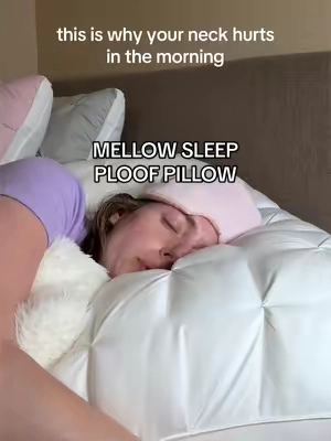 my chiropractor told me to switch to a cervical pillow, but every one Ive tried is super boxy and uncomfortable. This pillow gives you that same support but it’s so soft and it has two sides. One side is firm the other side is soft and cooling. Literally feels like you’re sleeping on a marshmallow cloud. ☁️ mellow sleep ploof pillow ##ploofpillow##tiktokshopsummersale##mellowsleep##neckpainrelief##neckpain @@Mellow Sleep
