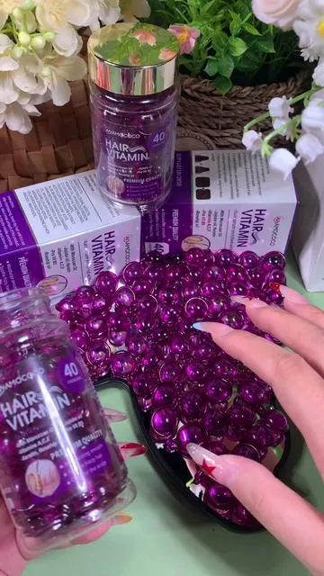 Vitaminaspara el cuidado del cabello,que contienen aceite de argán, aceite de aguacate,vitamins ACE y aguacate.#blackfridayentiktokshop #buenfinentiktokshop #hair #hairvitamins 
