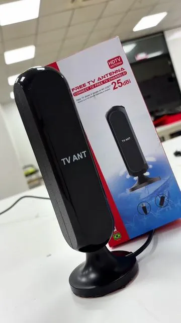 Conecta esta antena digital HD a tu tele y los canales aparecerán de volada. #antena #tv #hd #4k #antenaDigital 
