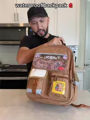 This waterproof backpack comes with many school accessories and so many pockets for storage #schoolbackpack #backpack #waterproofbackpack #schoolbag #schoolshopping 