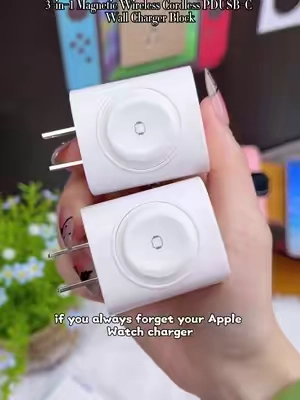Ifyou'realwaystravelingwithmultipledevices…thiscanmakethingsawholeloteasier.👀Idon'thavecableseverywherewheneverIleavethehouseanymore.😭 #TikTokShopDealsforYouDays #3In1Charger #AppleWatch #TechTok #SummerWins