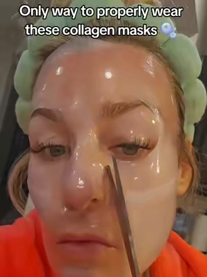 Replying to @liaz888 always cutting my hydrogel masks to fit my face perfectly!  #cosrx #koreanskincare #hydrogelmask #glowingskin 