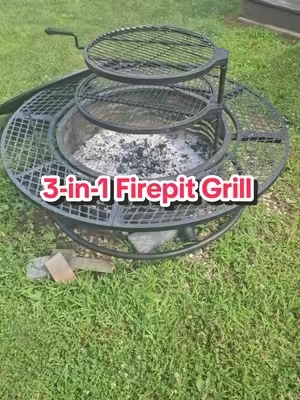 Grab this deal on a 3-in-1 Firepit Grill and be the envy of the campground! #firepit #grill #outdoorcooking #tiktokshopsummersale #tiktokshopcreatorpicks 
