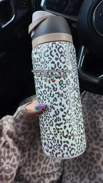 Check that price 👀 and it even comes In pink #leopard #leopardprint #tumbler #waterbottle #girly 