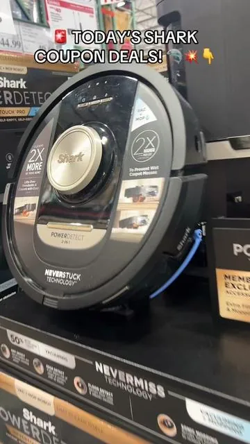 🔥 Shark deals are live! Don’t miss today’s coupon savings. Link below! 🛒 #SharkVacuum #RobotVacuum #TikTokShop #HomeDeals #CleaningHacks     