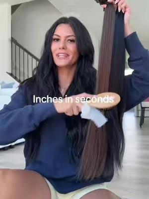 The longer the hair the betterrr ✨✨ #hairextensions #hairtok #fullshinehairextentions #clipins #tiktokshopcreatorpicks 