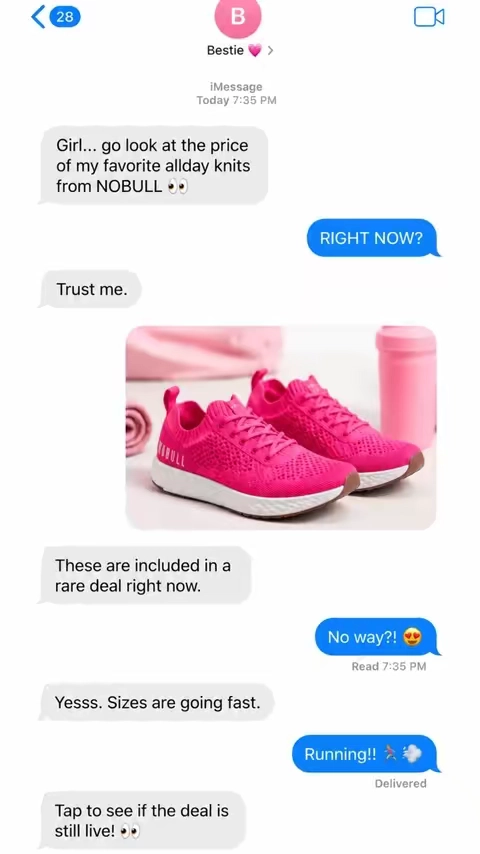 I genuinely refreshed the page twice because I didn’t think my favorite NOBULL Allday Knit shoes would be included. 😅 If you’ve been wanting a comfortable everyday walking shoe for errands, travel, workouts, or just living in athleisure, go check to see if today’s deal is still live and if your size is available! 💗 #nobull #nobullsneakers #walkingshoes #everydaysneakers #gymshoes 