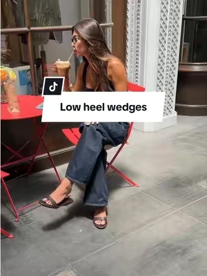 Perfect size wedges these are comfortable for all day wear two color options, but the chocolate brown is gorgeous! #justfabshoes #miniwedges #summerfinds #tiktokshopsummerturnup #lowwedgeheels @JUST FAB 