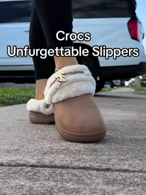 Crocs unfurgettable slippers are back! 🤎 #crocs #crocsslippers #crocsunfurgettableslippers #tiktokshopcreatorpicks #crocsunfurgettable