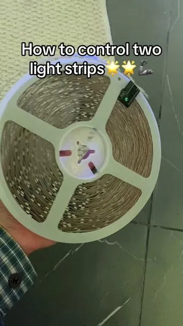 How to control two light strips#control #us #ledlight #cheap #light 