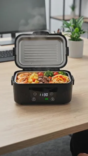 ¡Dile adiós a la comida fría! 😩 Lleva tu almuerzo casero y delicioso siempre caliente, ¡a donde sea! Esta lonchera eléctrica es recargable, inalámbrica y superportátil. Perfecta para la oficina, el coche o cualquier aventura. 🚗💼 Con 1.5L de capacidad, tu comida estará lista para disfrutar. ¡No esperes más para comer rico! Consigue la tuya ahora. Toca para comprar. #fyp #loncheraelectrica #comidacaliente #AIGC #Moras