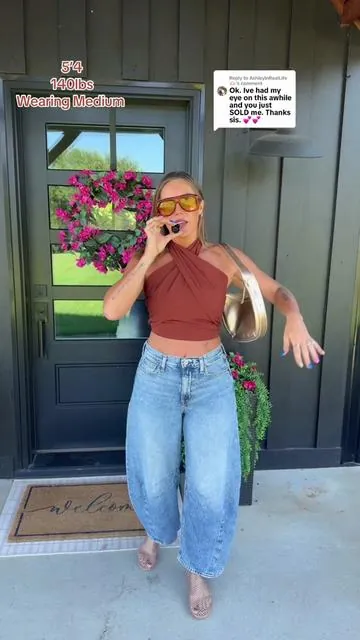 Replying to @AshleyInRealLife🫶🏻 #TikTokShopSummerTurnUp #tiktokshopcreatorpicks #haltertop #halter 