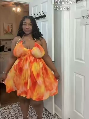Plus size Apron belly  babes  Let me put yall on this dress real quick no shapewear needed at all. #plussizedress #womensfashion #summerdress #apronbelly #vacationdress 