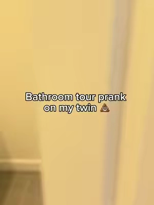 He’s BIG MAD 😭 #bathroomtour #prank 