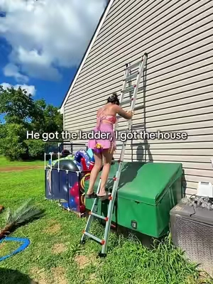 Multipurpose telescoping ladder 16.7ft A frame. #multipurposeladder #ladders #tiktokshopsummersale #summerwins 