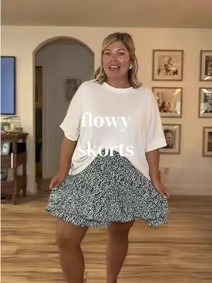 OBSESSED with these comfortable flowy skorts 🤩 #fyp #TikTokFashion #fashionover40 