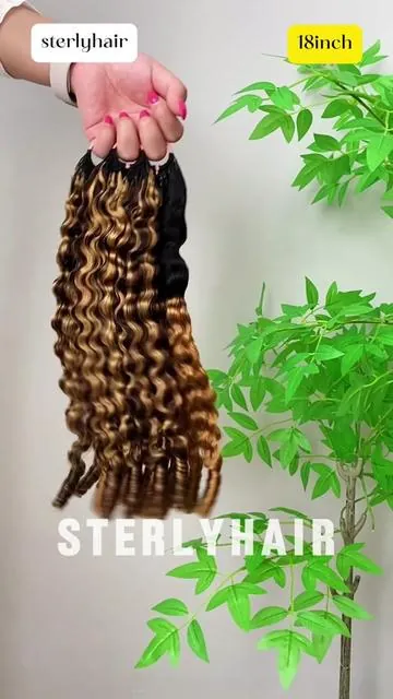 Mixed color burmese curly crochet#sterlyhair #Summervibes #tiktokshopmemorialday #burmesecurlywig  #crochethair