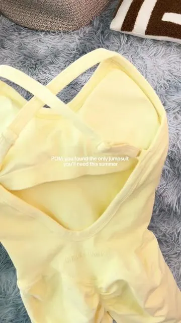 🤍The easiest gym outfit you’ll ever own #gymfit #sportset #gymgirl #gymmotivation #jumpsuit 