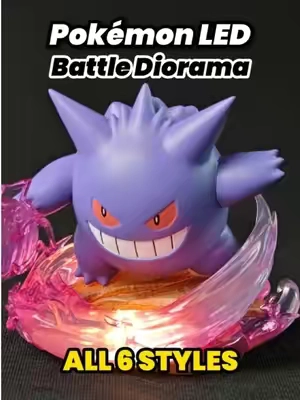 Just look at the dynamic glowing aura on this Gengar! 😈 The Pokémon "Full Power Battle" Mini LED Diorama Series features high-quality PVC figures locked in epic combat poses with built-in light-up bases. No blind guessing games—select from powerhouses like Mega Charizard X, Lucario, Gengar, or grab the whole Set of 6! 🛒 Tap below to add these legendary battlers to your collection!#pokemonfigure #WeeklyDeals #pokemontiktok #gengar #pokemoncommunity 