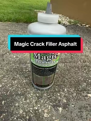 Magic crack filler fixes all your asphalt repairs #driveway #asphaltrepair #DIY #tiktokshopsummersale #SummerWins 