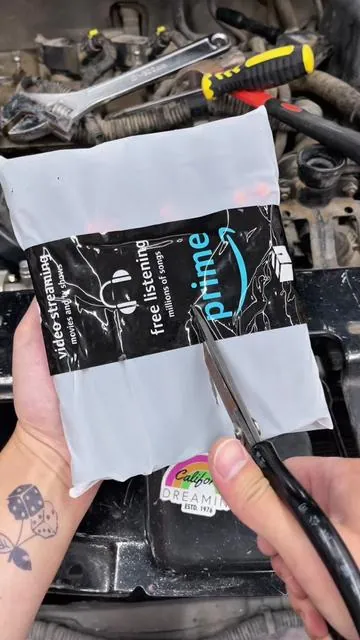 Stop digging around in the dark for lost bolts. This magnetic pickup tool has a bright LED light, a flexible head, and a strong magnetic tip to grab parts in seconds. #mechanic #autorepair #magnetic #carsoftiktok #fyp 
