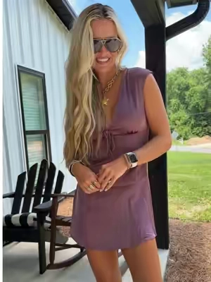 One of the prettiest dresses I’ve ever owned! Obsessed with the satin material and fit! The best quality #tiktokshopcreatorpicks #minidress #countryconcertoutfit #datenightoutfit #satindress 