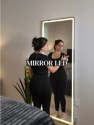 Floor mirror led #mirror #floormirrorled #espejosdecorativos #espejoled #tiktokshopsummersale 