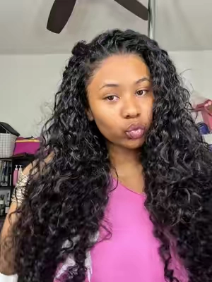 obsessed with this curly half wig 😍 @sterlyhair_shop  #sterlyhair #SummerWins #DealsForYouDays #burmesecurly #halfwig