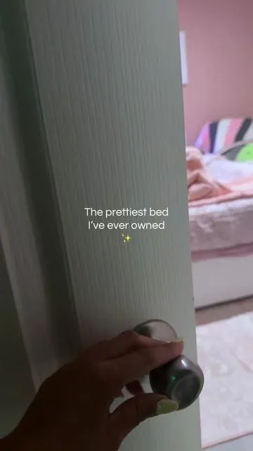 It’s so pretty and quality 10/10✨ #summerfinds #bed #bedroommakeover #toddlerbed #ledbed 