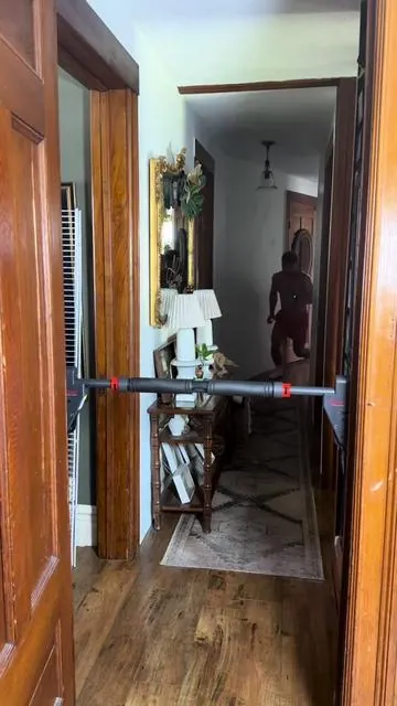 Don’t miss out on the most versatile workout tool that fits right in your door.  #pullups #pullupbar #fitness #homegym #fullbodyworkout 
