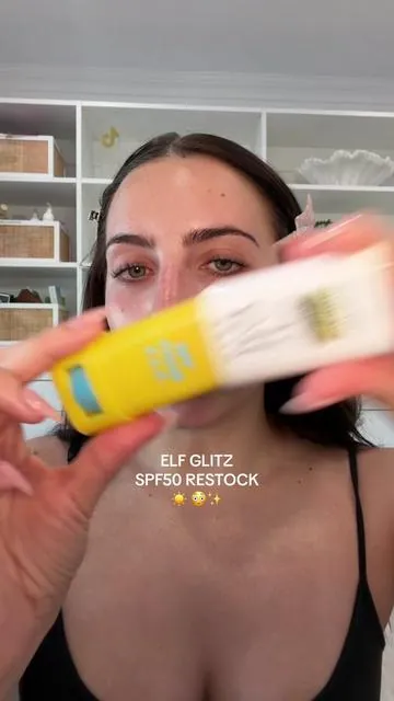 this sold out in 2 days last time 😳 limited restock of the elf glitz spf50! Runnn before it’s gone again  @e.l.f. Cosmetics  #elf #elfcosmetics #spf #sunscreen #tiktokshopcreatorpicks 