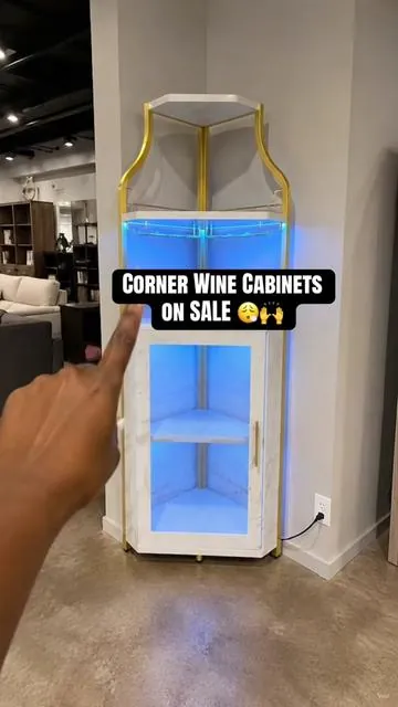 Comes in so many colors check them all out 😍😍🤌 #winerack #cornercabinet #storage #kitchenstorage #kitchenorganization 
