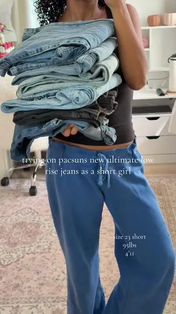 pacsuns new kaia ultimate low rise baggy jeans are so flattering 💗✨ #fashionfinds #outfitinspo #lowrisejeans #tiktokshopbacktoschool #tiktokshopcreatorpicks 
