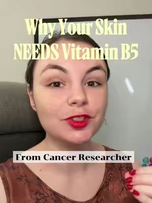 Vitamin B5, or pantothenic acid, is so important for skin health, so let’s discuss how! #vitaminb5 #pantothenicacid #oilyskin #skincare #acneproneskin 