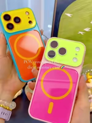 The most fashionable phone case for summer😍💜💙🩷🧡💚🩵🤍❤️#phonecase #iphonecase #Summer #DealsForYouDays #dopamine