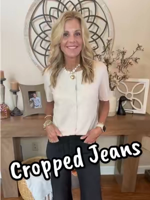 I’m in a size 2 In these cute cropped stretchy jeans by @CICY BELL @Cicy Bell shop #cutejeans #outfitinspo #OOTD #casualoutfits #over50 