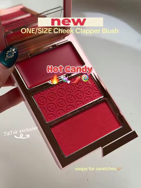 #onesizebeauty #patrickstarrr #blushtrio #newmakeupproduct #redblush 