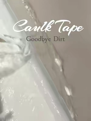 The one thing running my bathroom 🤺#caulktape #bathroom #LifeHack #tiktokmademebuyit #CleanTok 