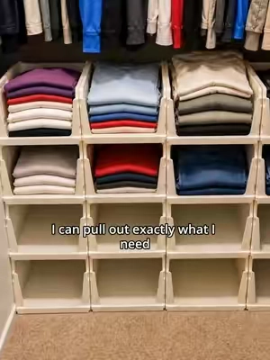If your closet always feels full, don't skip this one.#tiktokshop #closetorganization #storageideas"
